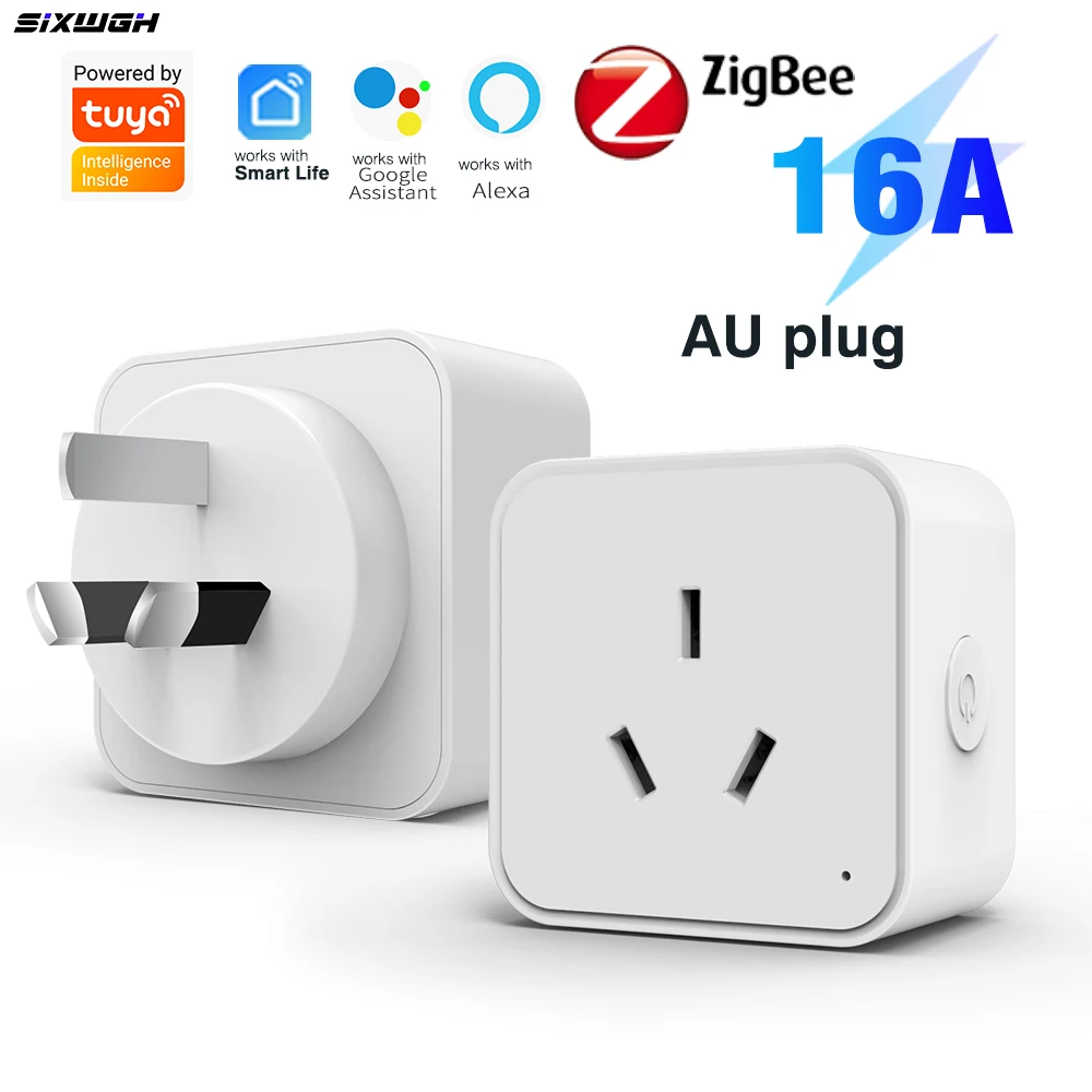 Tuya Zigbee3.0 AU Standard Smart Plug Timer socket with Energy Monitoring Support Smart Life App, works with Alexa & Google