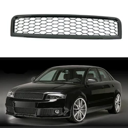 1pc 8E0853651F Honeycomb Mesh Front Bumper Grille for Audi 2002 2003 2004 2005 A4 B6 (regular model) S4 B6 2004 2005 AU1200114