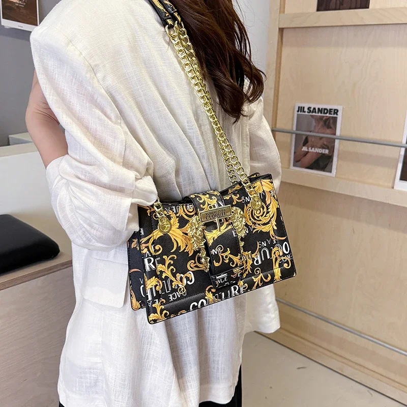 Elegancka damska torba listonoszka, skórzana torba na ramię, elegancka torebka damska