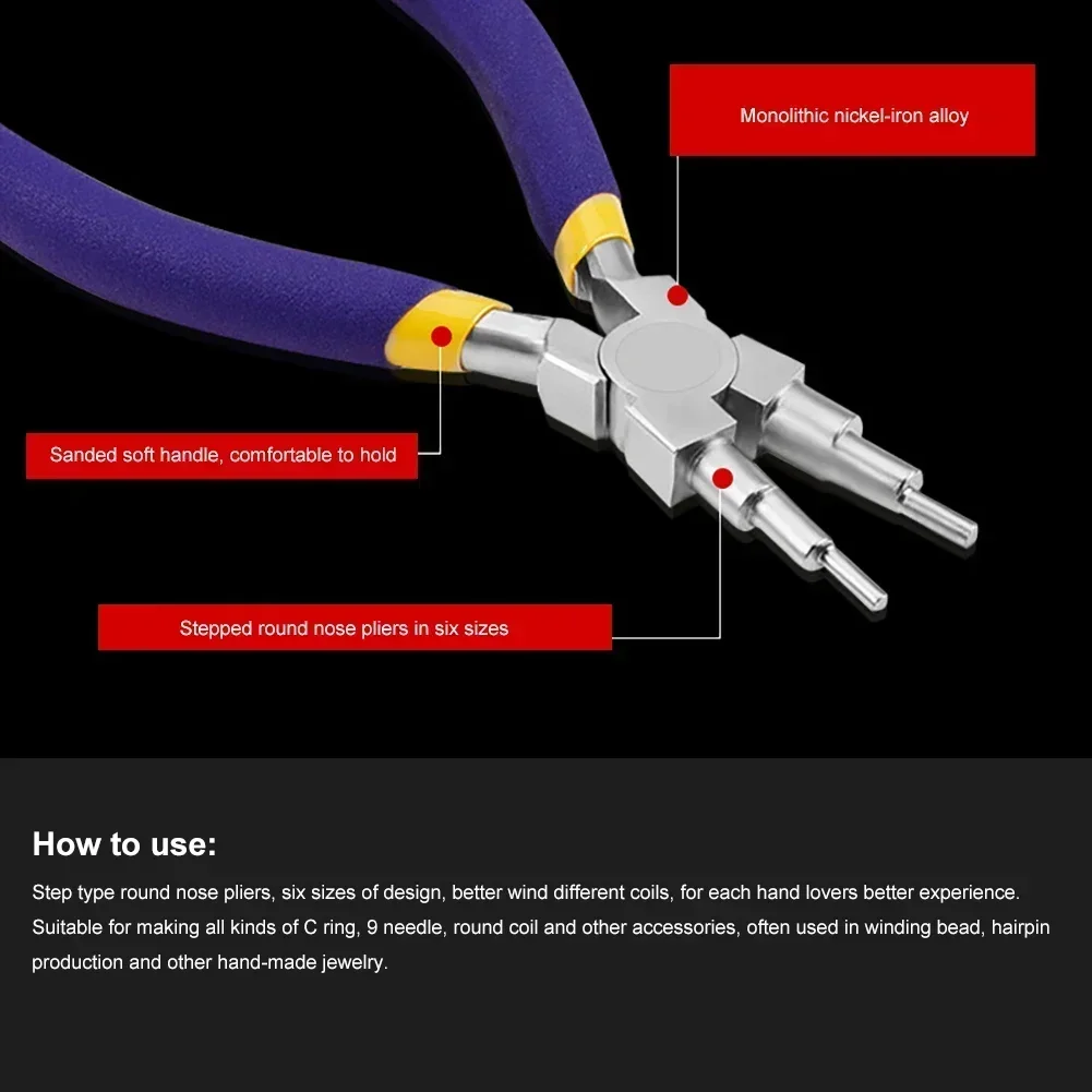 

Wire And Jump Jewelry In For Pliers Rings Guardrail Making Rings Tool 6 Ring Forming Pliers Bending Pliers Wire 1 3-10mm