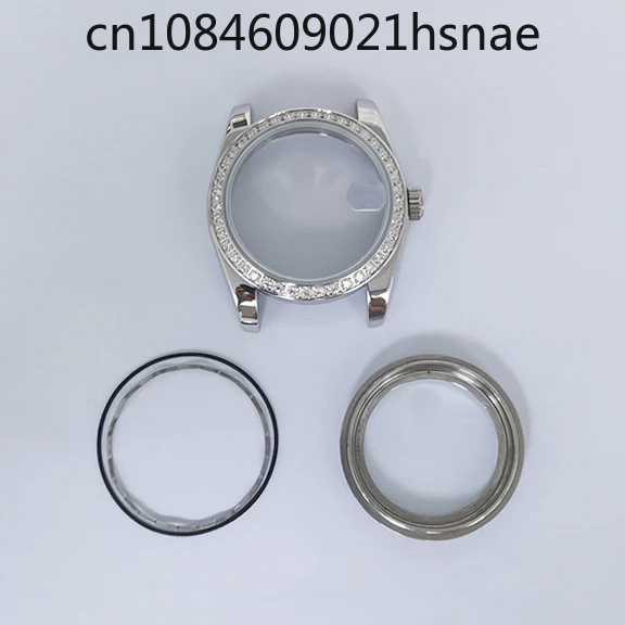 Modified watch accessories 36mm permanent stainless steel transparent bottom sheet Sapphire glass can be installed NH35/36