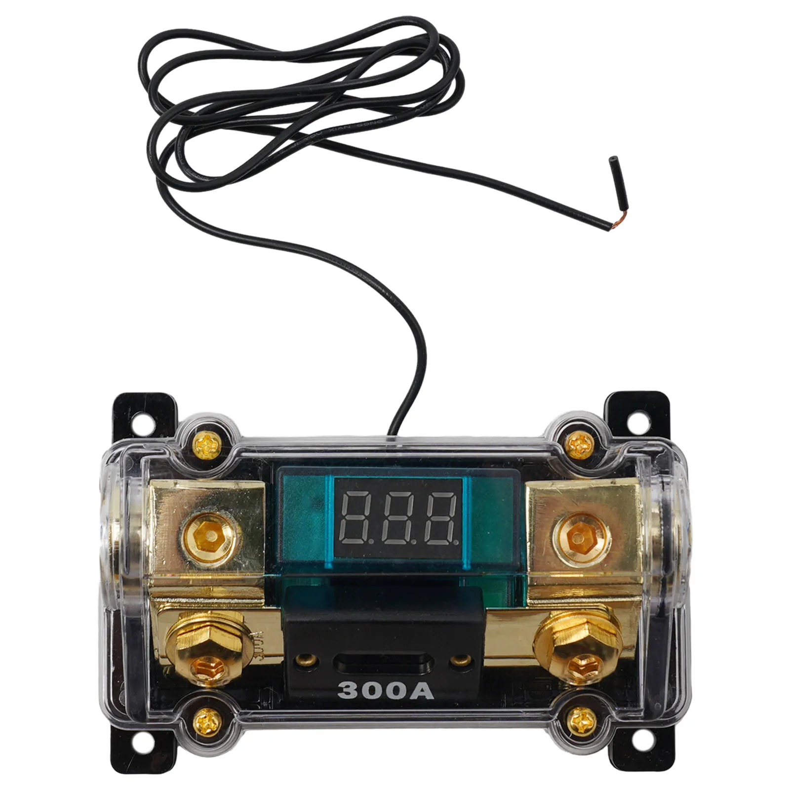 Secure Inline Fuse Holder for Car Audio Applications LED Digital Display and Rated at 300 Amps for Optimal Functionality