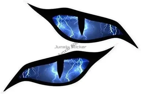 Evil Eyes Color Creative PVC Waterproof Stickers Accessories for Decorate Car Van Window Bicycle Room Table Motorcycle Off-road