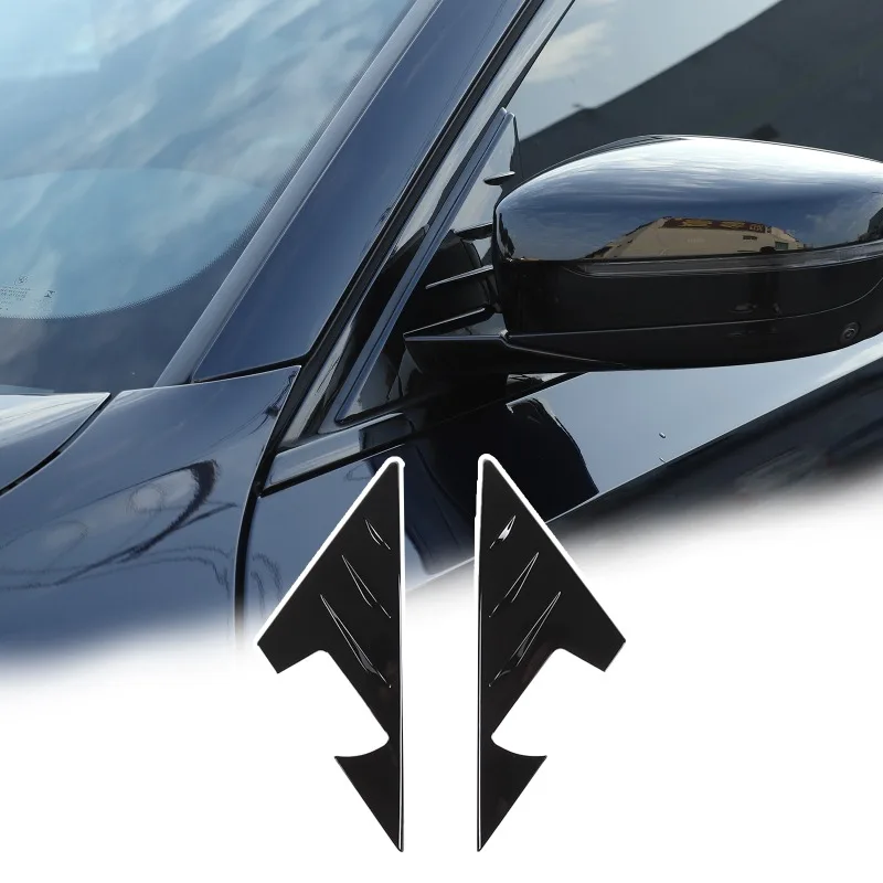 

ABS Black Car Rearview Mirror Side Window Spoiler Triangle Cover Trim For BMW 3 Series G20 2020-2025 Exterior Accessories