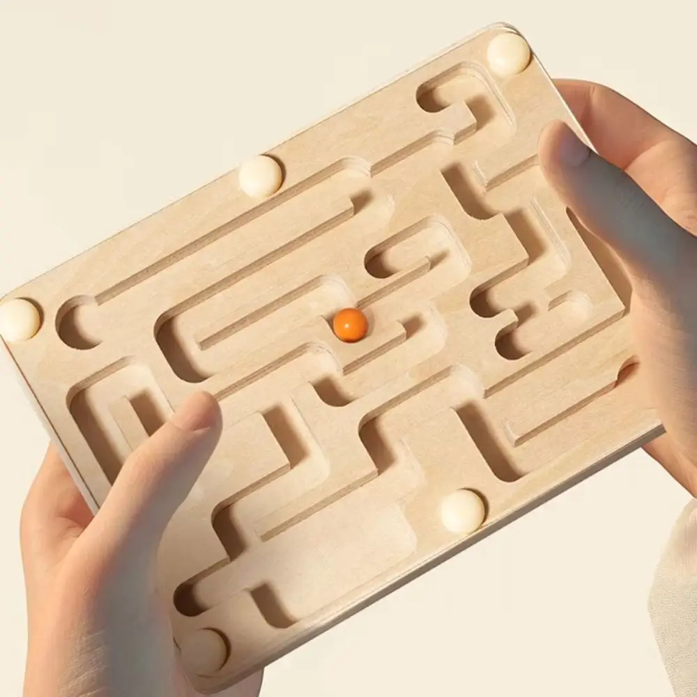 3D Puzzle Rolling Ball Maze Board Transparent Design Gear Balance Baby Balance Ball Games Rolling Ball Labyrinth Challenge