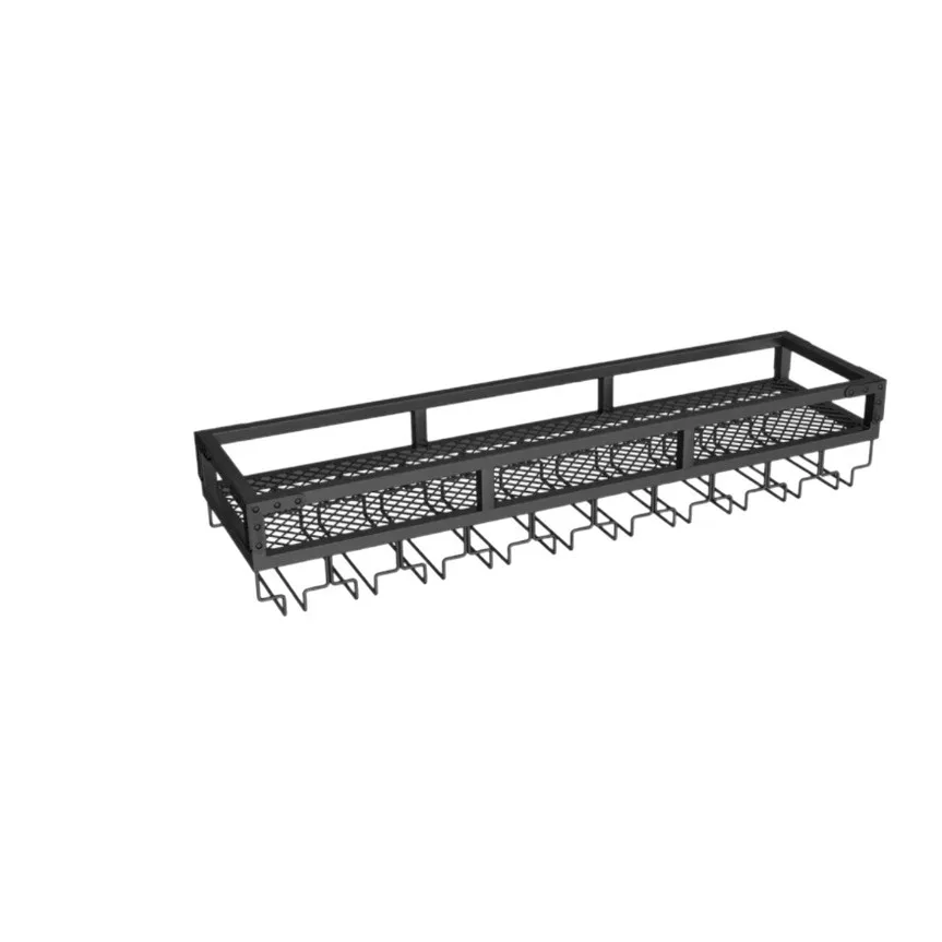 

#@BWall-mounted Wine Rack, bar Counter Wall-mounted Wine Cabinet, Wine Glass Upside-down , Restaurant and Kitchen Storage Rack