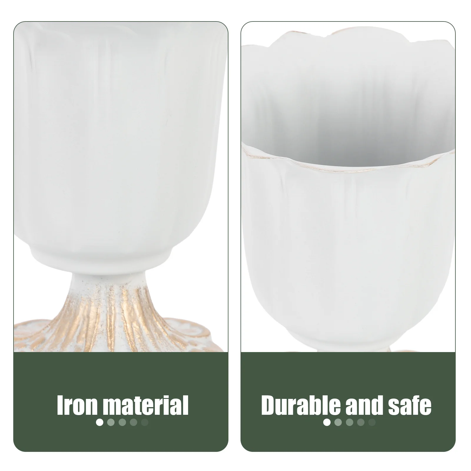 

Metal Flower Pot Vintage European Style Wedding Home Garden Balcony Planter Display Vase Outdoor Iron Planting Container