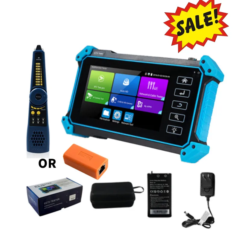 

Cctv Tester IPC-5200 Plus Full 8MP IP CVI TVI AHD SDI Analog 6 In 1 Hd Tester-monitor Vga & 4k HDMI Input Cable Tracer Power In