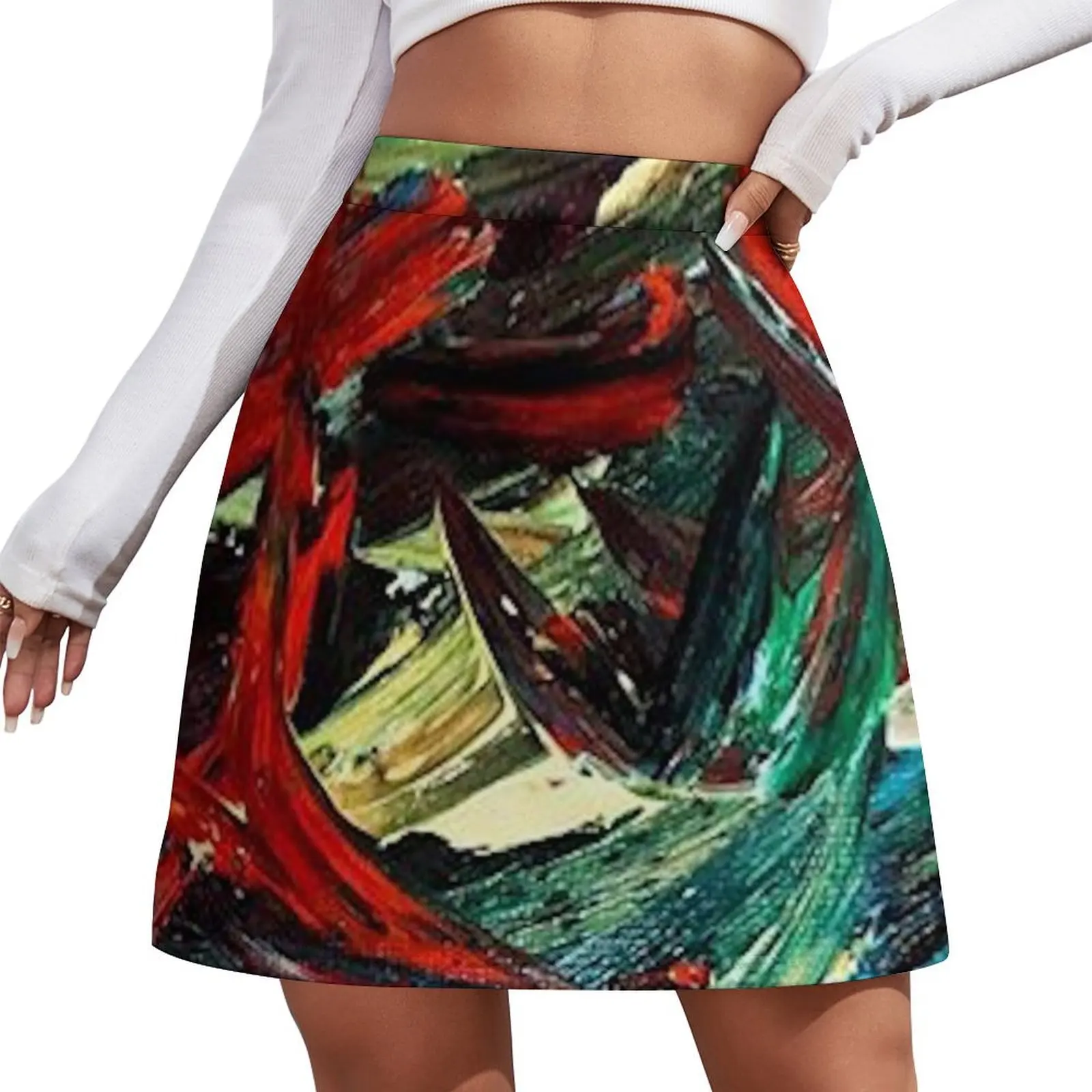 

Tainted Forest Print Mini Skirt skirts Woman clothing Dresses Mini Skirt