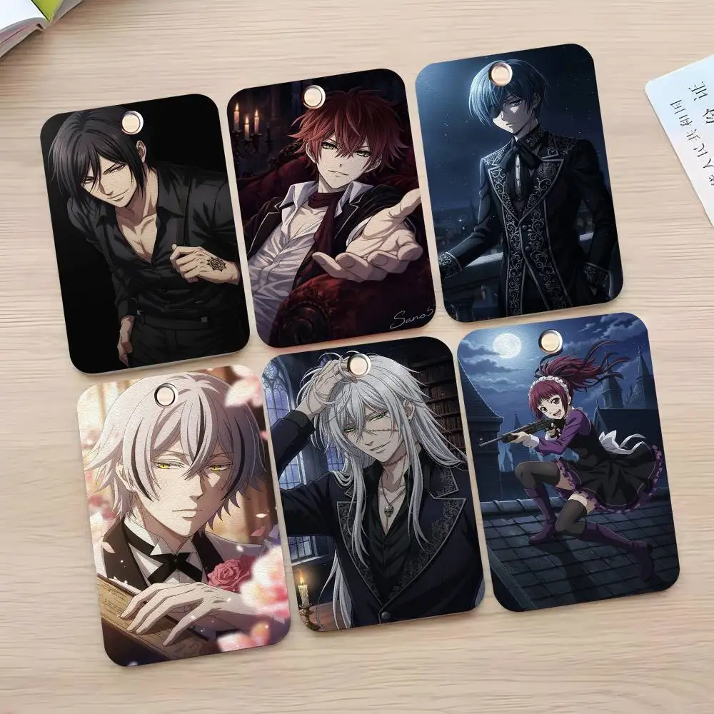 

1 шт. Кожаный брелок-картхолдер Amine B-Blacks Butler для карт доступа и ключей