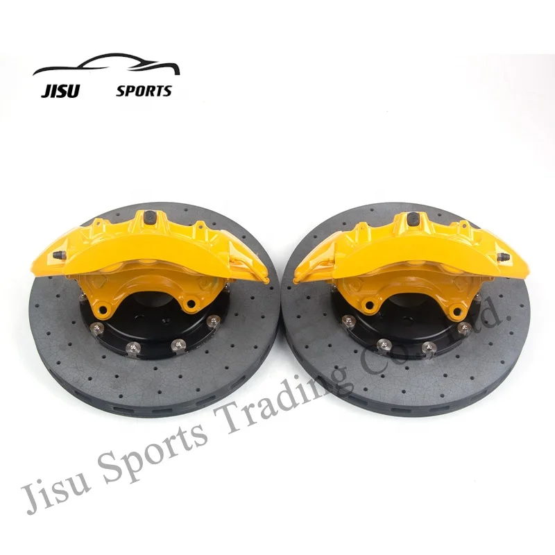 New Auto Brake System V6 Carbon Ceramic Disc Kit 355mm 405mm for Tesla Featuring Premium Brake Calipers