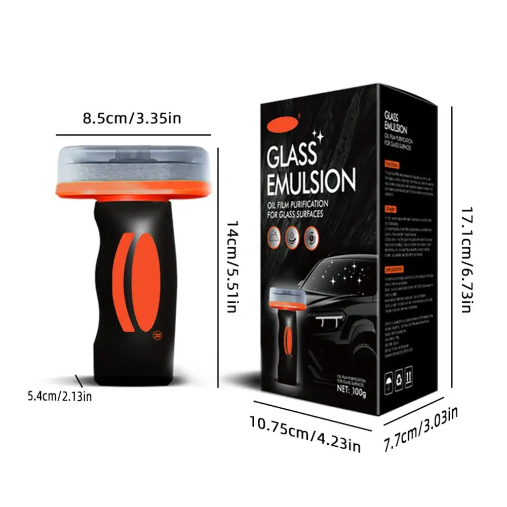 100 جرام زجاج سيارة الزجاج الأمامي المياه المطر طارد السيارات الزجاج الأمامي الأنظف مكافحة الضباب زيت السيارة فيلم إزالة مسعور الأنظف #6