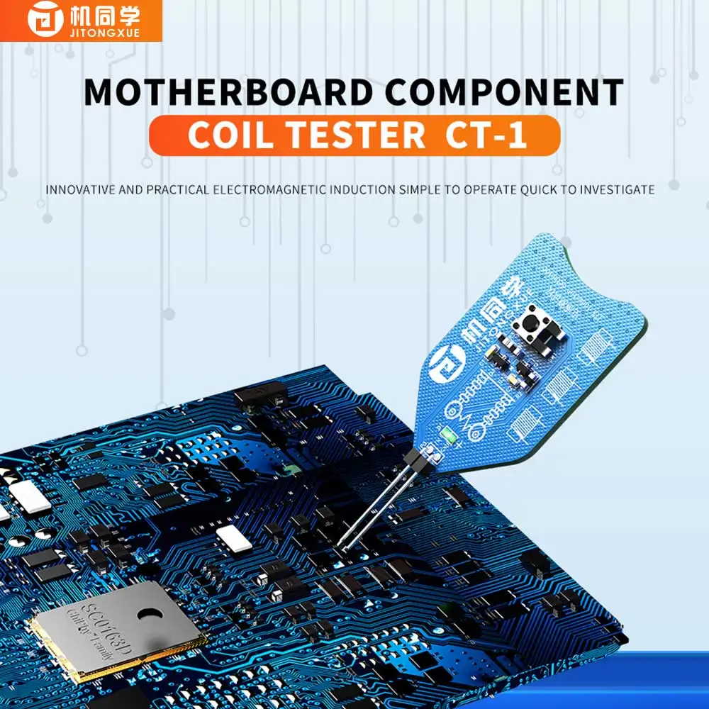 

JTX Coil Tester CT-1 Motherboard Component Coil Tester High Precision Electromagnetic Detection Quick to Check and Simple to Use