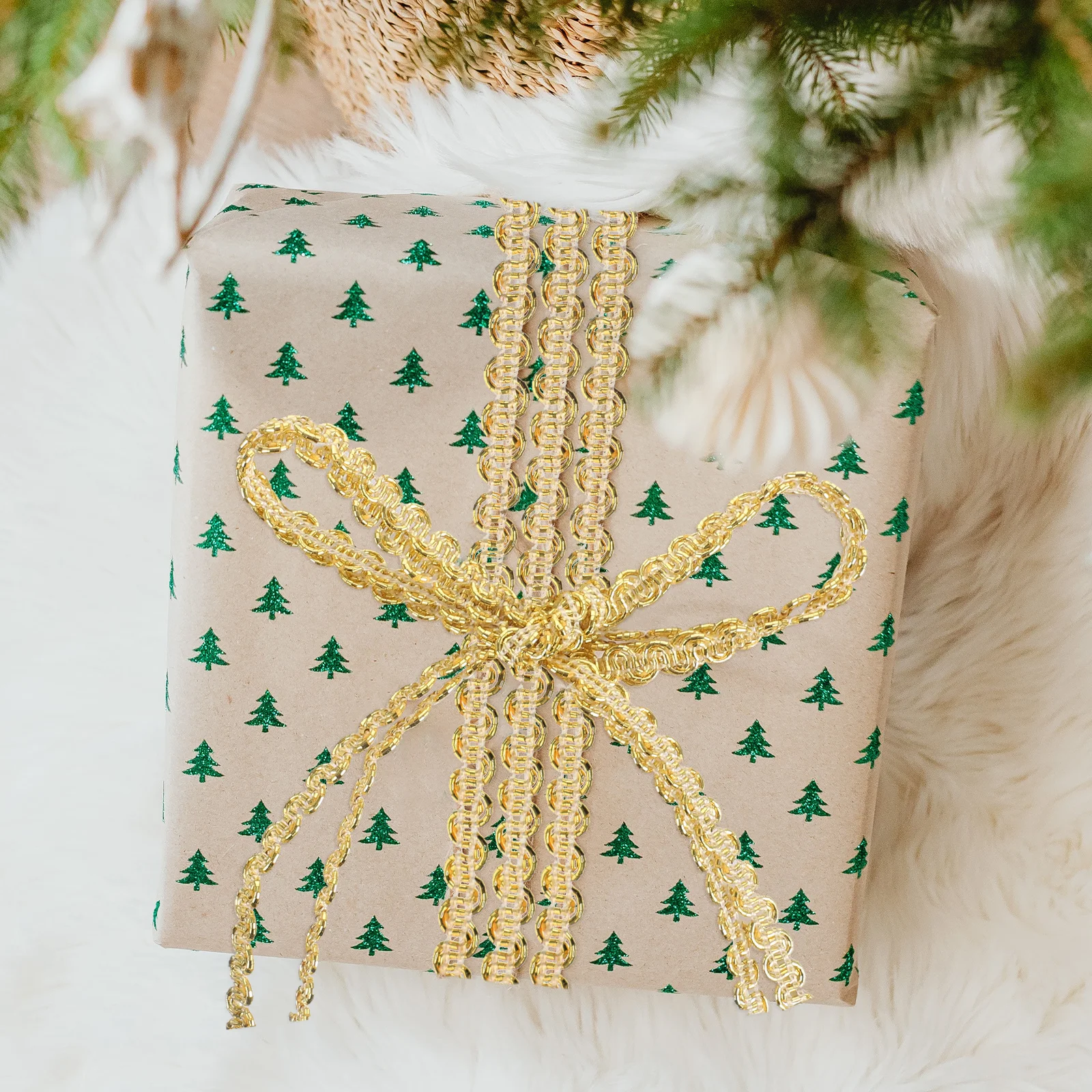 

0.6cm 10m Braided Gimp Trim Ribbon Wedding Birthday Party Event Decoration DIY Crafts Embellishment Black Gold Flexible