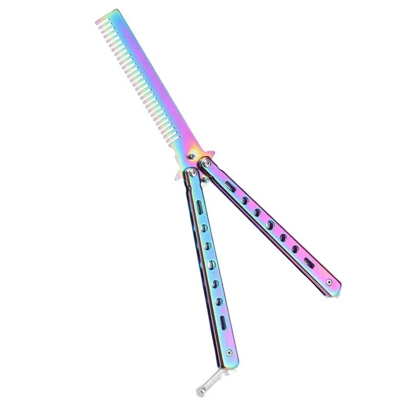 Valorant Yoru's Stylish Butterfly Comb CSGO Butterfly Training Knife Comb Hero Weapons Bakcpack Pendant Birthday Gift view 6