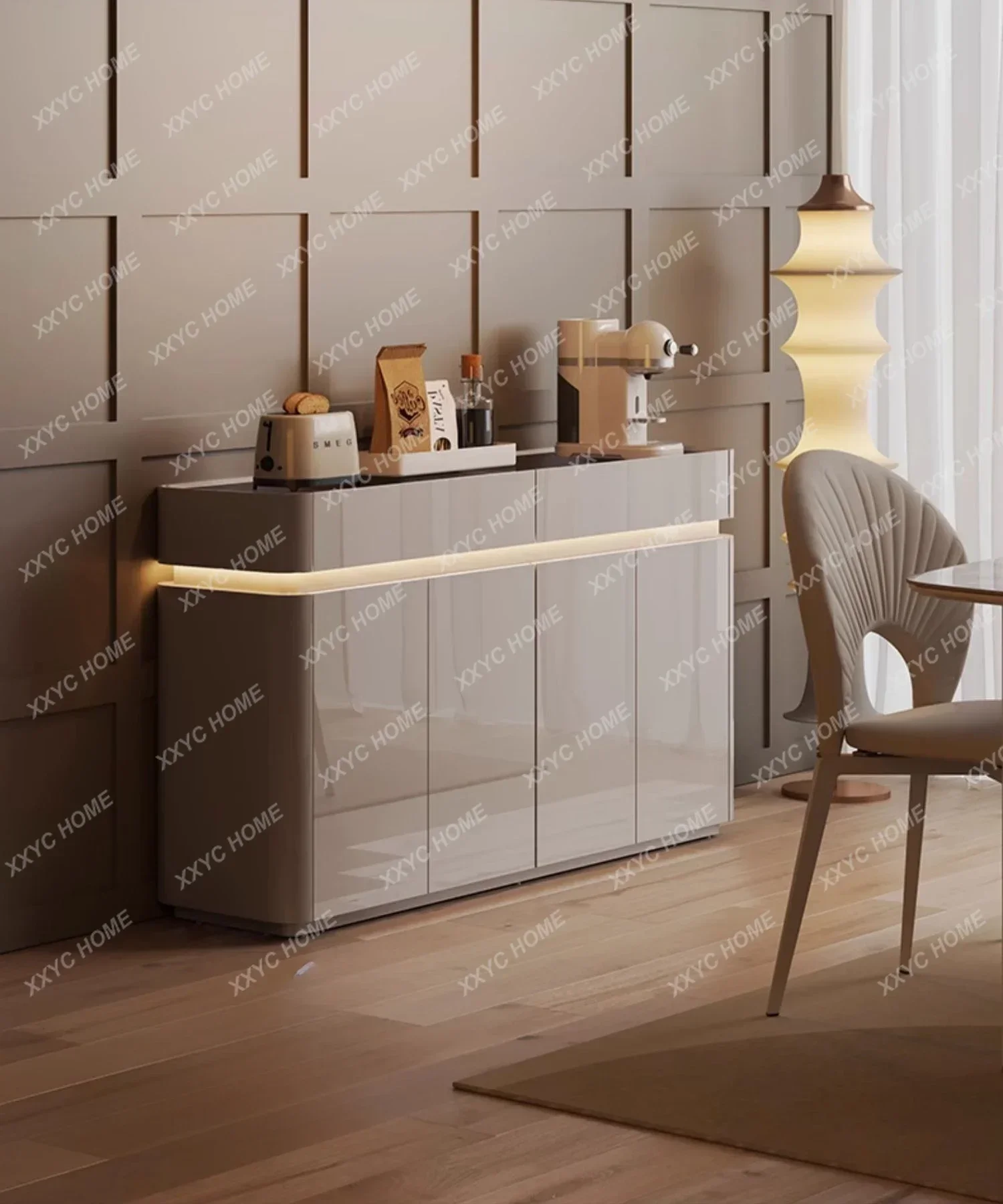 

Light Luxury Sideboard Cabinet Integrated Wall Modern Minimalist Living Room Partition Storage Cabinet