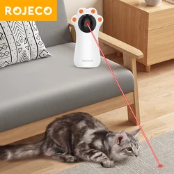 ROJECO Automatic Cat Laser Toy Interactive Intelligent Toys LED Motion Activate Pet Indoor Handheld Wireless Cat Toy Accessories