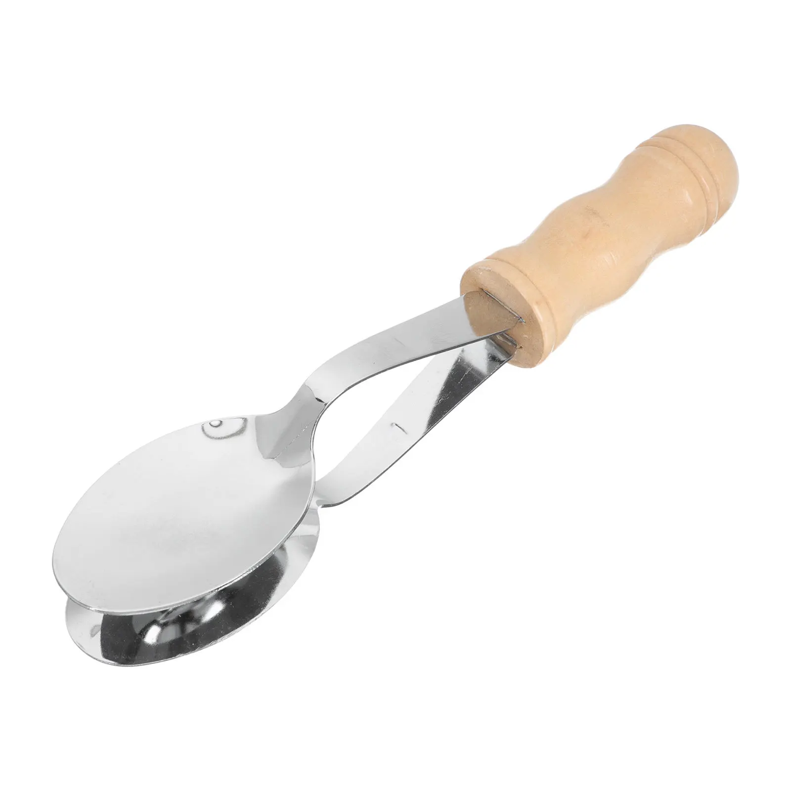 Cuchara Musical de madera de acero inoxidable, instrumento de percusión creativo para niños, regalo educativo musical, entrenamiento de sonido ligero