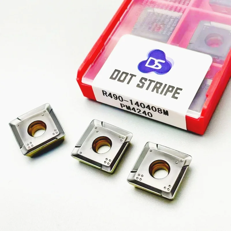 

R490 140408 490R 08T308 PM4240 Indexable Carbide Milling Insert Cutting Tool for Hardened Steel CNC PM 4240