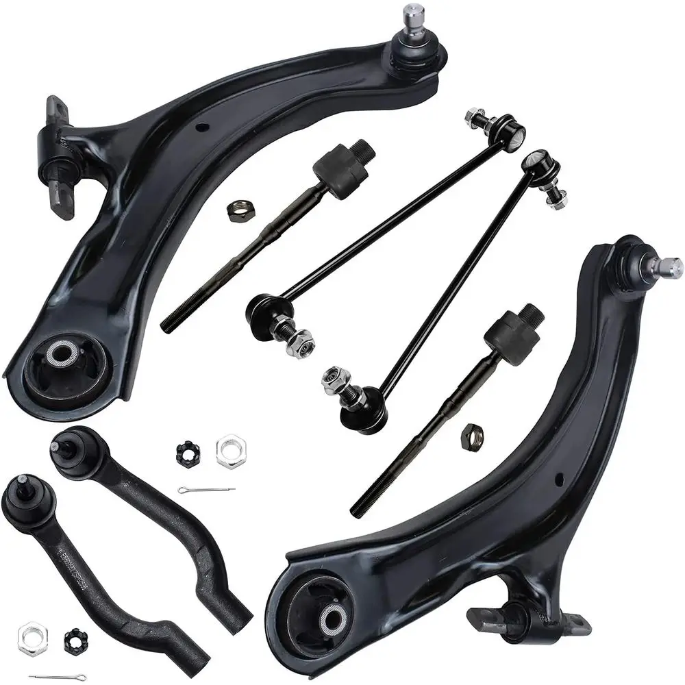 

8-Piece Suspension Kit for 2008-2015 Select Models, Includes 2 Lower Control Arms with Ball Joints, 4 Tie Rods, and 2 Sway Bar L