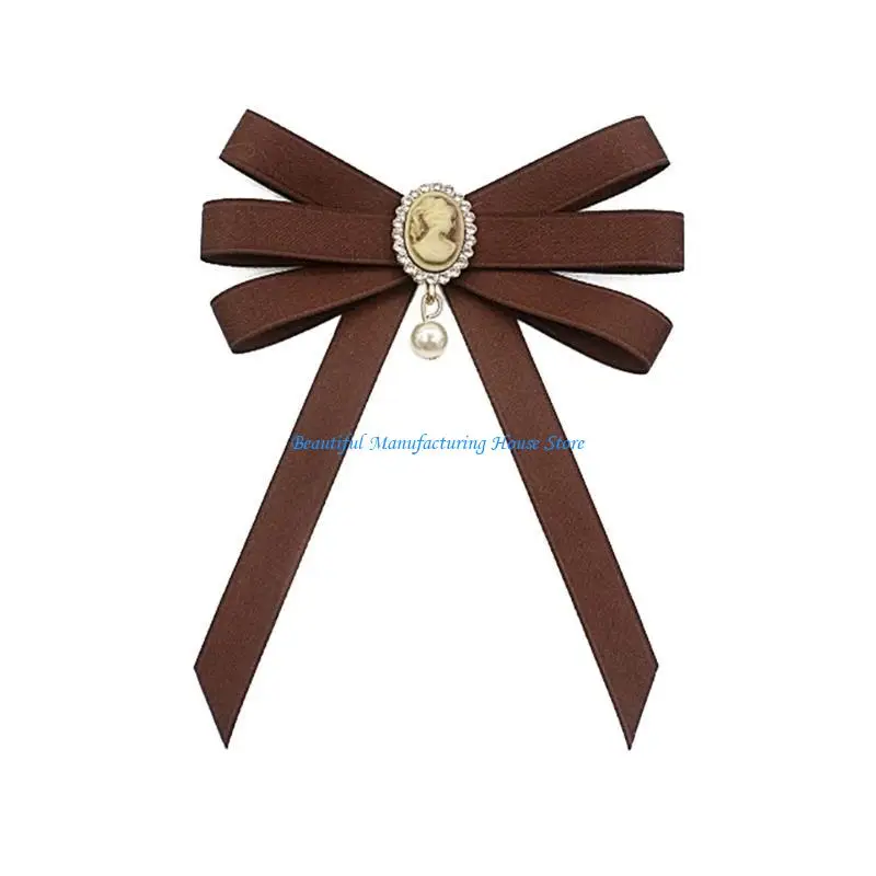E56A Stylish Ribbon Neckwear Butterfly Knot Collar Elegant Shirt Embellishment for Fashionable Ladies' Blouses