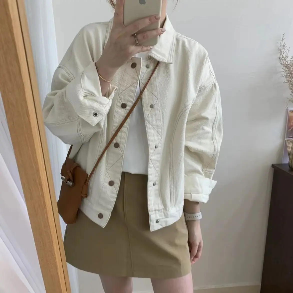 

Короткие куртки женские женские модные университетские студенческие стили с вышивкой на пуговицах спереди женская чистая простая базовая верхняя одежда длинная