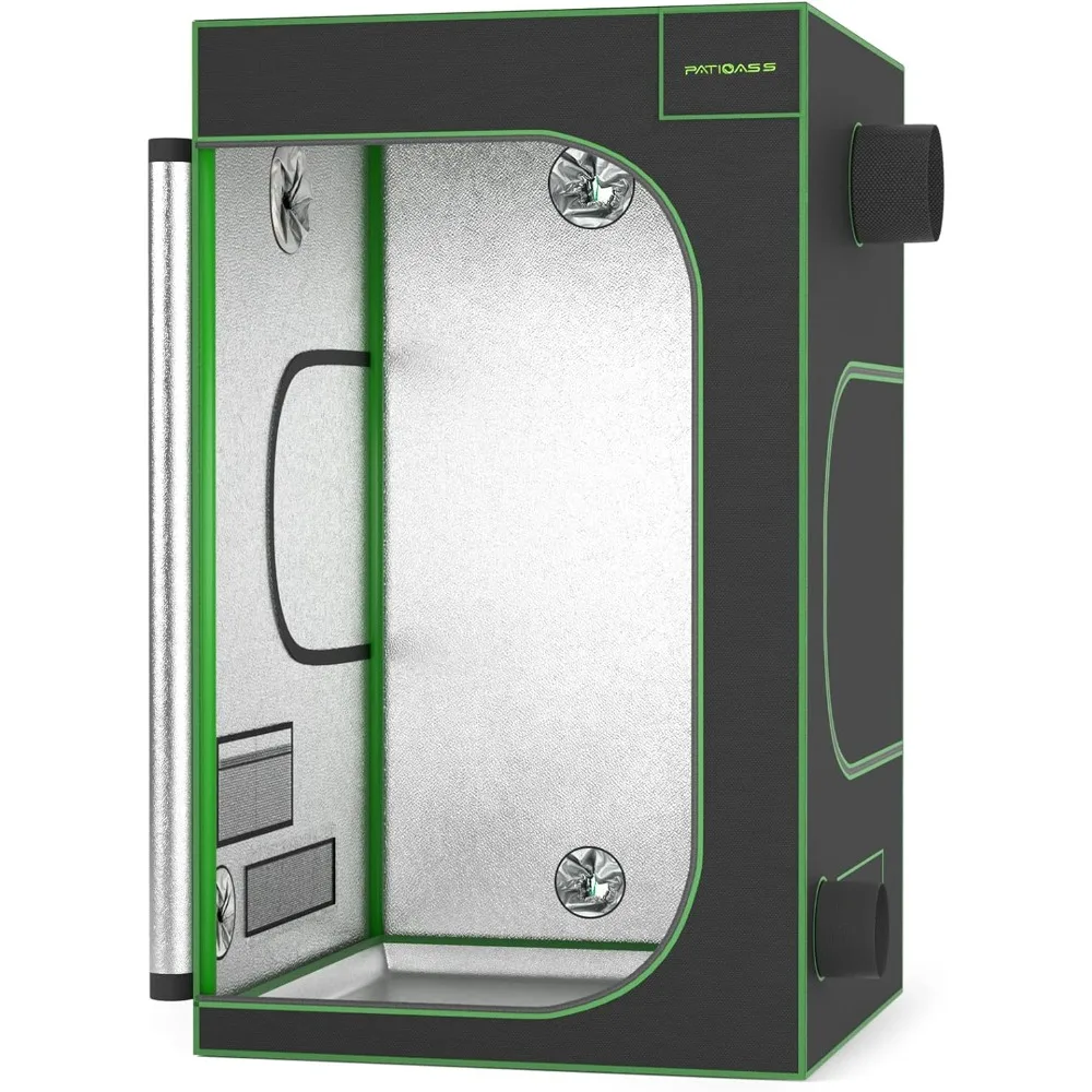 Grow Tent,  High Reflective Mylar with Observation Window and Floor Tray for Hydroponics Indoor Plant