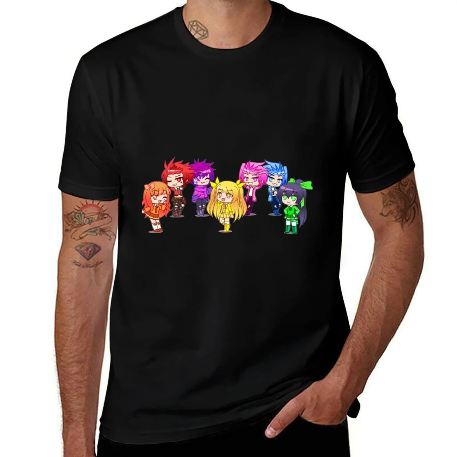 

с игровыми персонажами! Футболка Gachalife Inquisitormaster Gachasquad Gachalife Perfe Inquisitormaster Популярная
