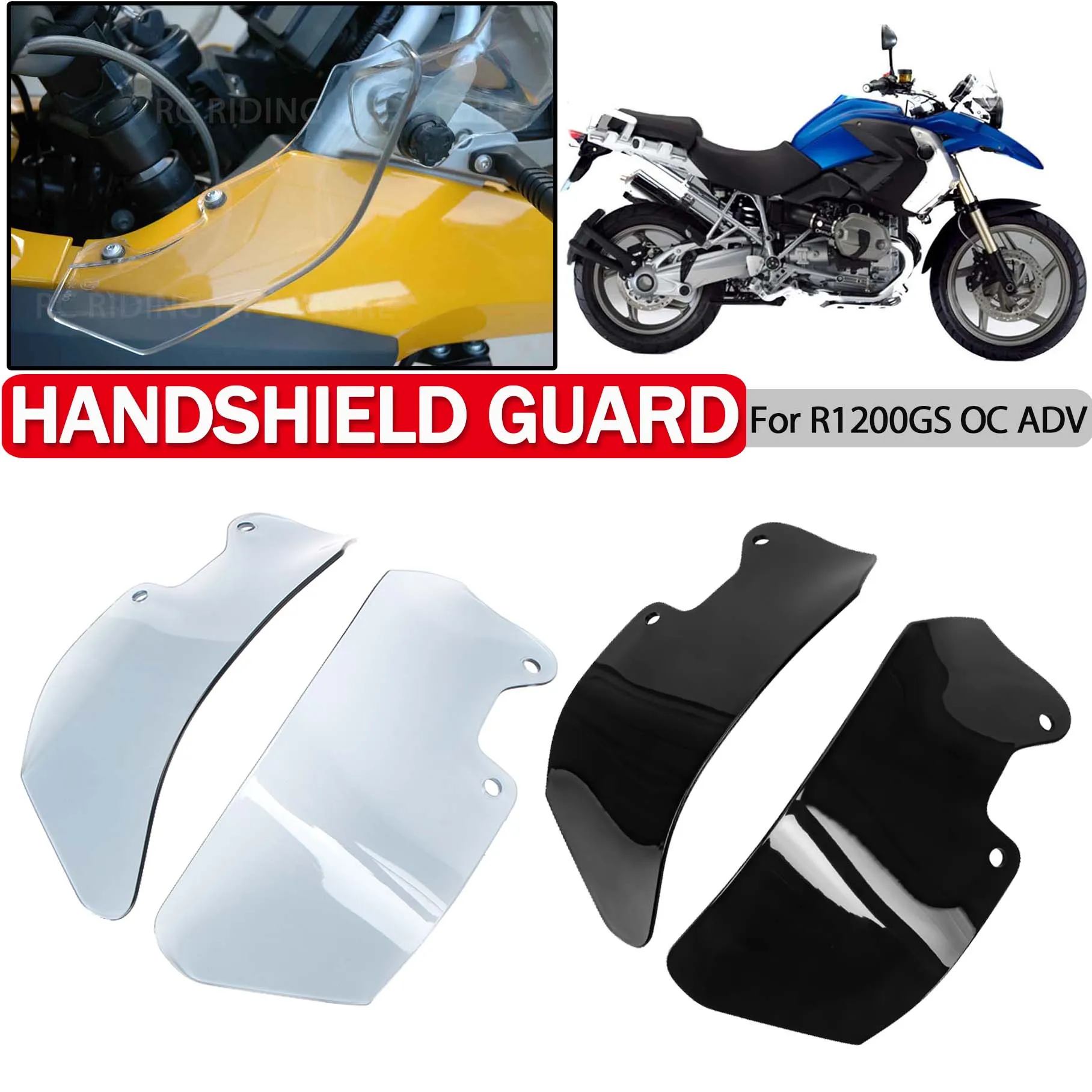 

Handguard Windshield For BMW R1200GS OC ADV R 1200 R1200 GS GSA Adventure 2004-2012 Handshield Wind Shield Guard Side Deflector