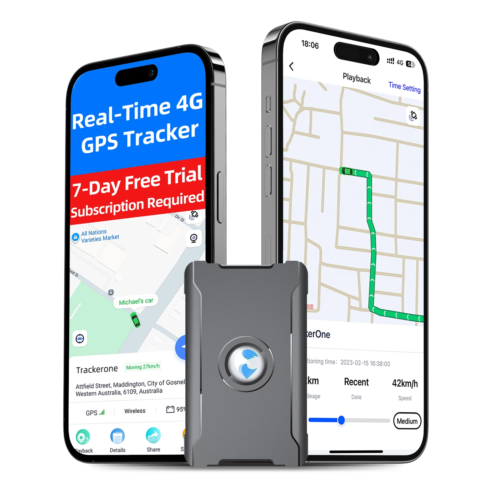 4G S20 GPS Tracker(US) with Overtaking Alert & Route Playback, Subscription Service Required, Bulk Wholesale Discounts Available