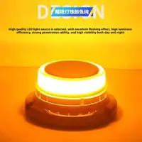 Luz estroboscópica de advertencia Solar, luz LED giratoria intermitente recargable por USB, Base magnética, lámpara estroboscópica de señal superior para techo de coche y camión