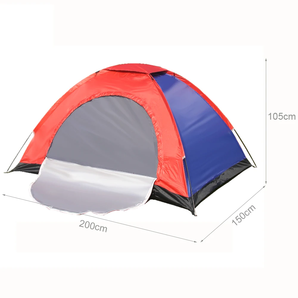 2 Person Tent Beach Trips Hiking With Single Layer Door Compact Outdoor Oxford Cloth 170T PU Polyester New Practical