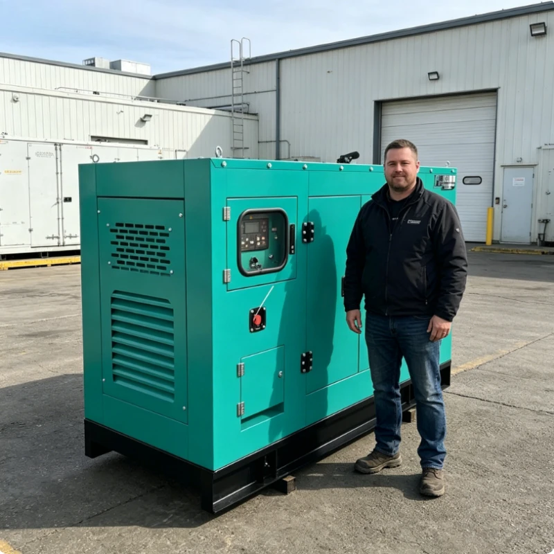 Silent Diesel Generator Set 50kW Three Phase Power Generator For Cold Storage Logistics Warehouse Commercial Food Freezer
