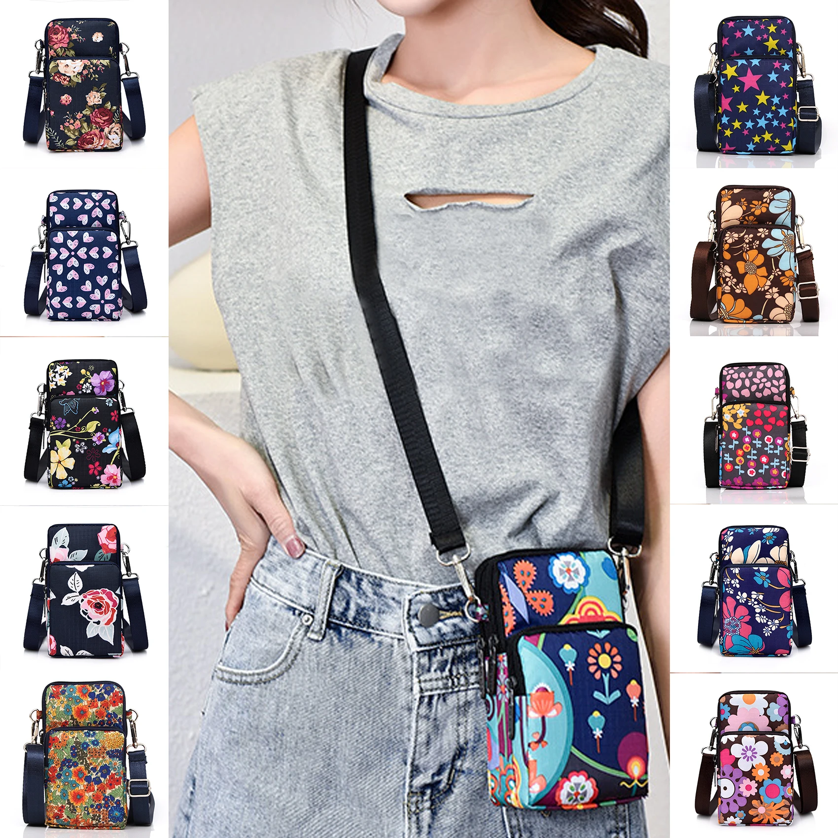 Female Mini Crossbody Bag New Mobile Phone Bags Shoulder Messenger Bag Wrist Coin Purse Leisure Forearm Bags Women for Handbags