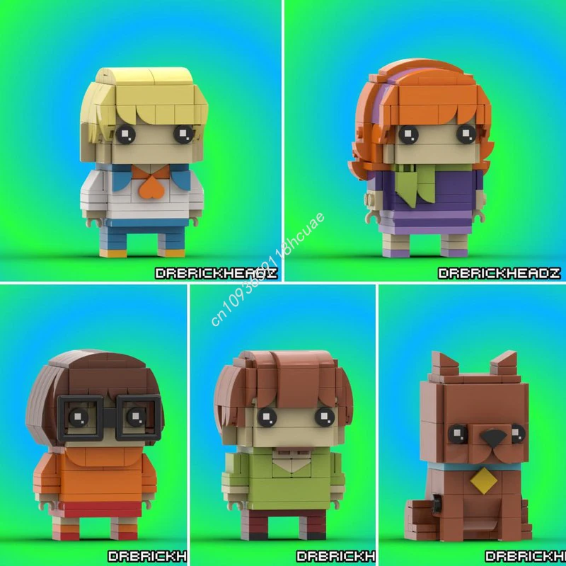 

633pcs MOC Comedic Supernatural Detective Story Gang Bundle Brickheadz Building Blocks Christmas Gift Plastic Holiday Time-Killi