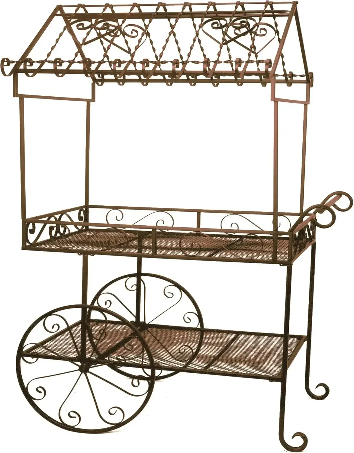.Deer Park Ironworks (TC104) Steel Flower Cart, Large.HOME.Authenticity guarantee