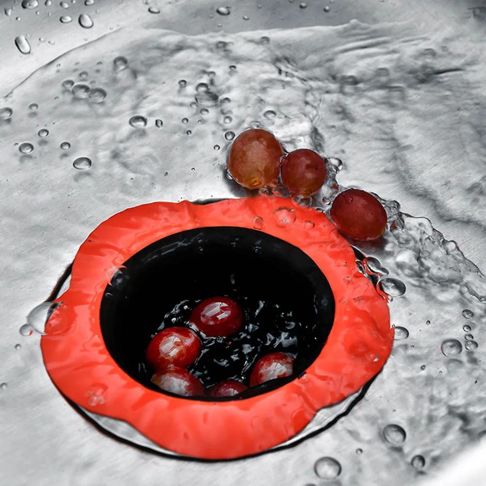 

4Pcs Flower Shape Plastic Sink Strainer Kitchen Anti-Clog Filter Basket Kitchen Drain Silicone Filter Hair Residue Catcher