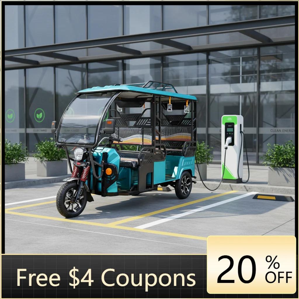 Yzhgb4 Passengers Electric Tricycle E Tricycle Tricycle Long Range 100Ah No Battery