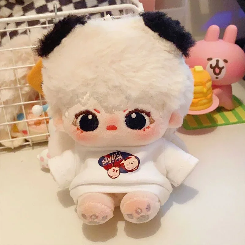 จํากัด 10 ซม.น่ารัก Mini Plush ตุ๊กตาของเล่นไม่มีคุณสมบัติ Kawaii สีขาวตุ๊กตาลูกสุนัขตุ๊กตาผ้าฝ้าย Plushies ตุ๊กตาของเล่นคอลเลกชันของขวัญ