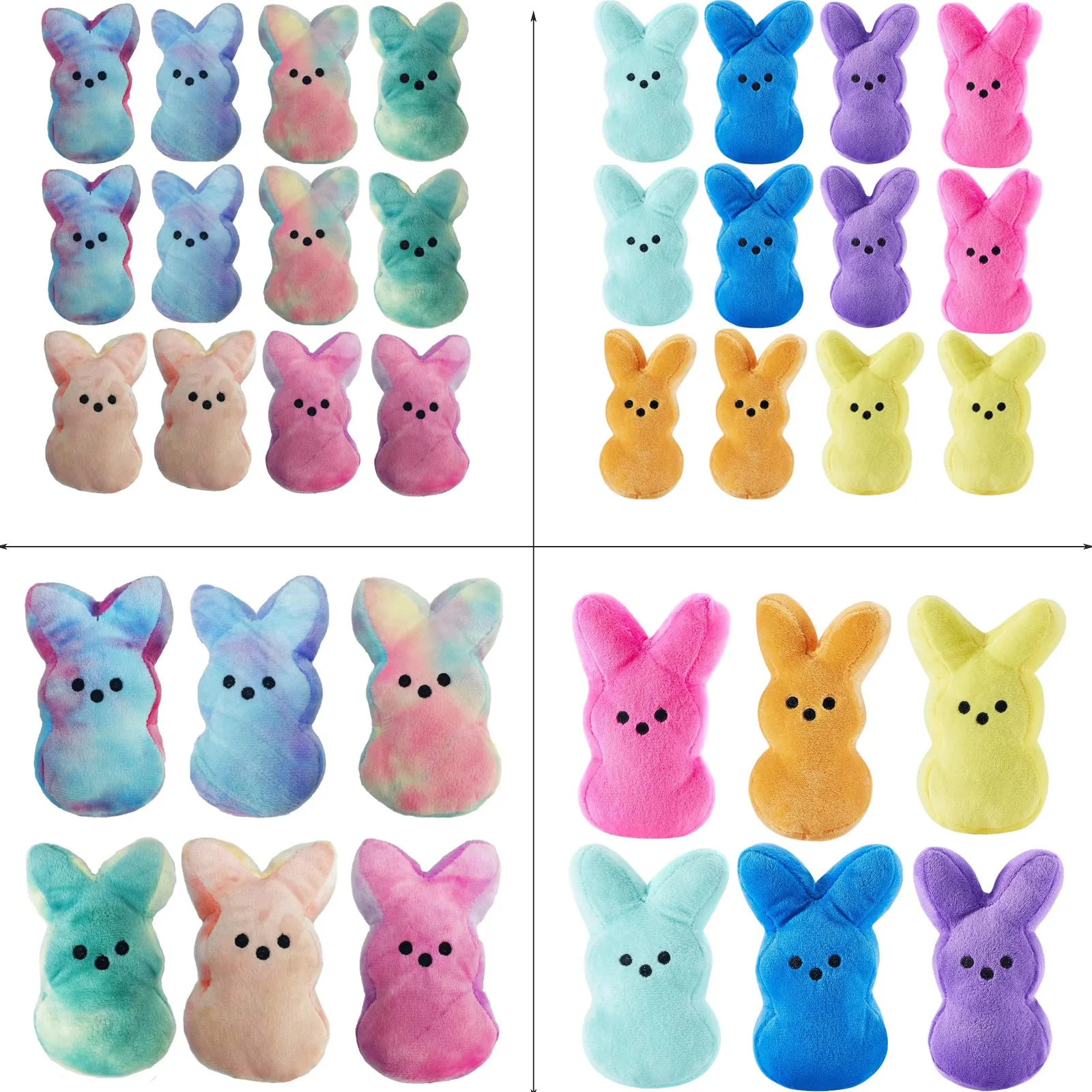 15cm Peep Bunny Plush Toys Stuffed Animal Star Carrot Rabbit Doll Room Desktop Sofa Decor Easter Bunny Soft Pillow Gifts For Kid