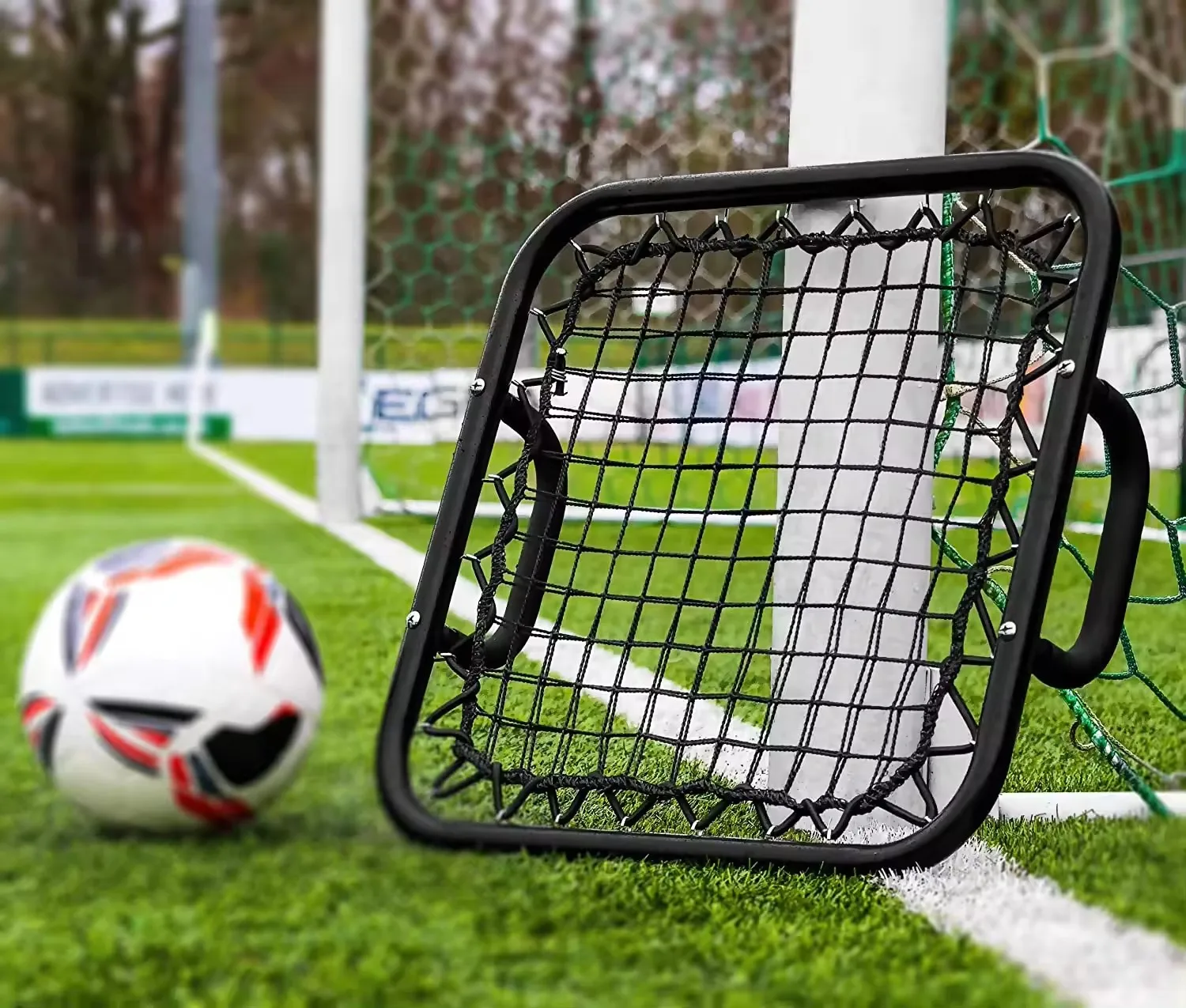 공장 직영 상업용 휴대용 축구 골대 네트 미니 핸드헬드 리바운드 축구 네트 훈련 골키퍼 훈련 네트