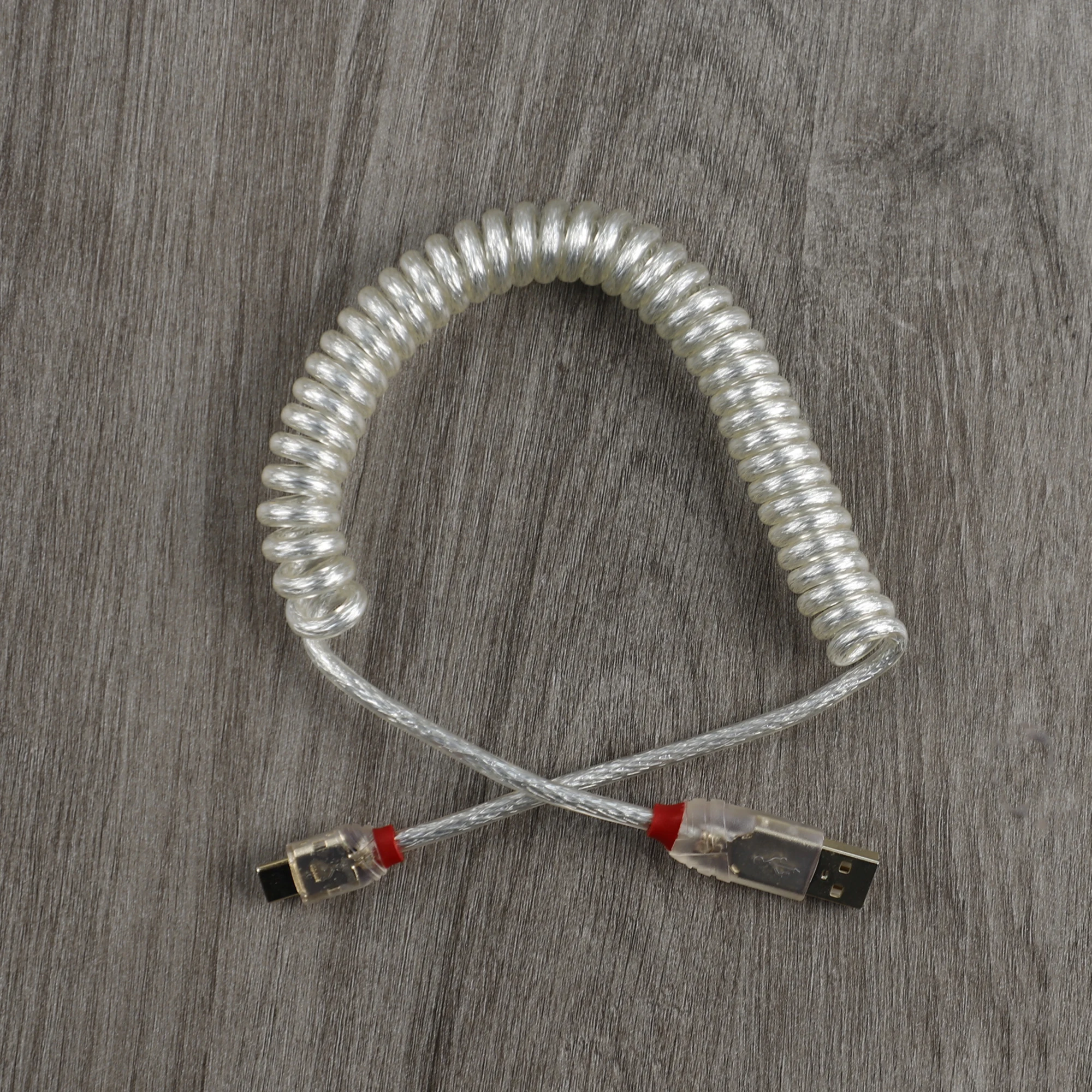 High Quality Type A to C Cable Lindy Durable Data Line 2 Meter Coiled Cable Spring Cable For Keyboard Melody 96 KBD75