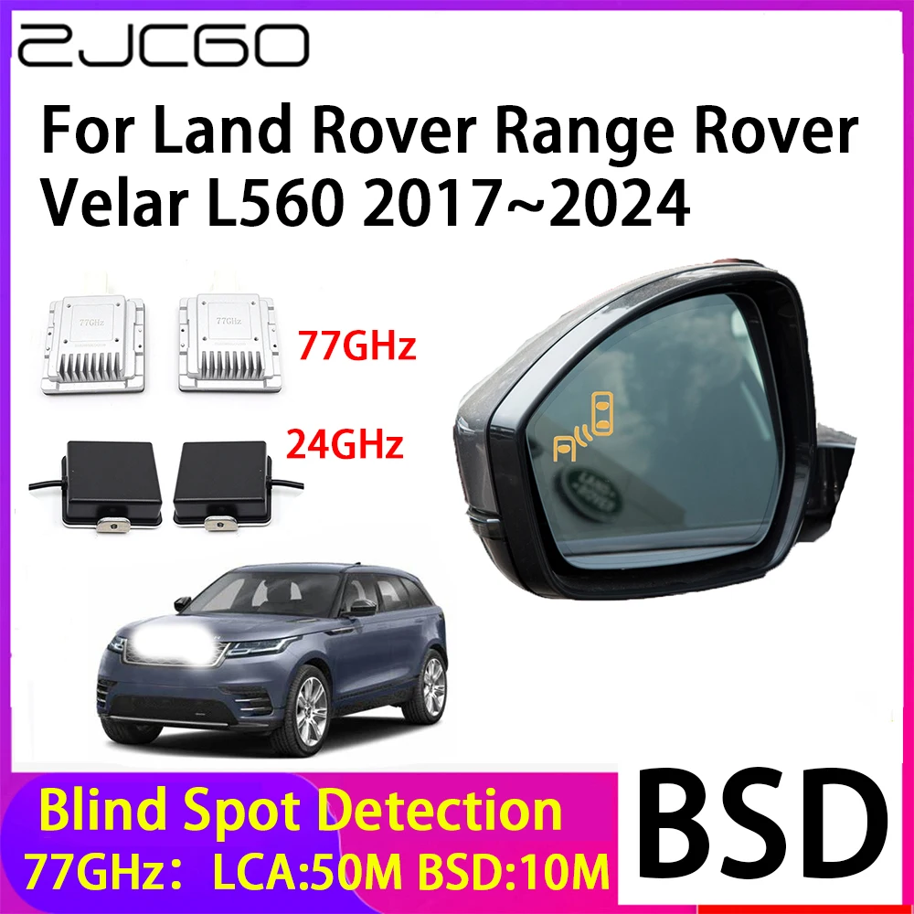 ZJCGO Car Blind Spot Detection BSD Mirror Rear Radar Detection System for Land Rover Range Rover Velar L560 2017~2024
