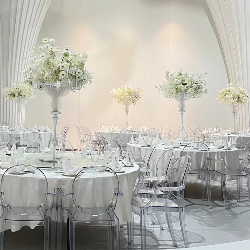 جديد الحديد المطاوع الزفاف الدعائم الجدول زهرة جهاز زخرفة قاعة الزفاف الجدول الديكور الطريق دليل الرف مخصص الشمعدان #2