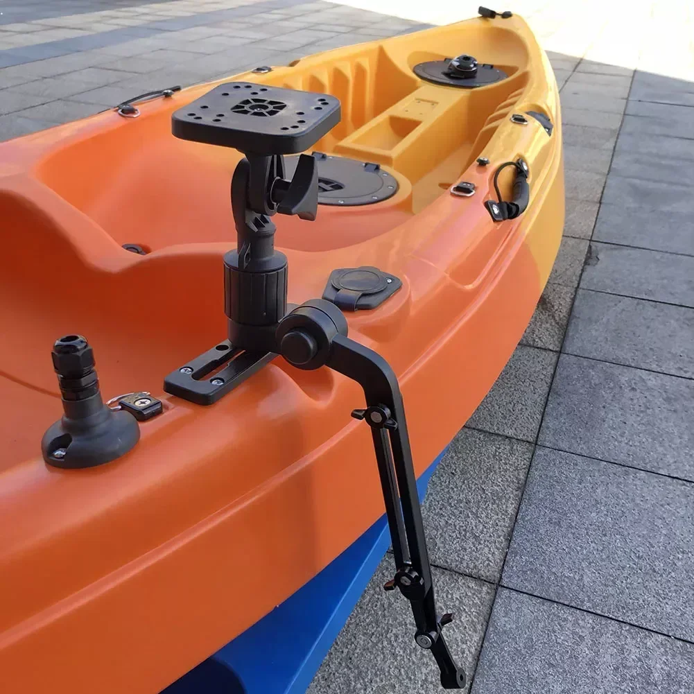 kayak-black-sensor-mounting-arm-with-gear-head-black-medium-fishfinder-basic-kit-for-diy-kayak-installed-fixed-kayak