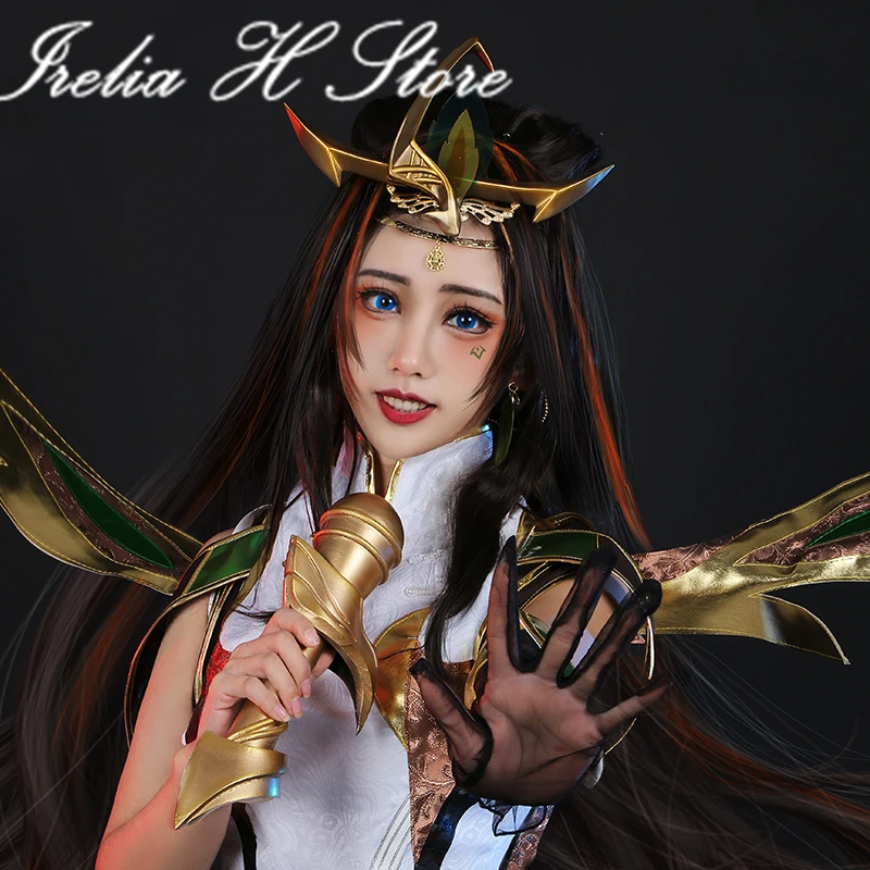 in stock Irelia H Store LOL Graceful Phoenix Seraphine Cosplay Costume Halloween Costumes dress female