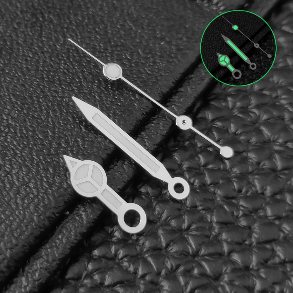 Neiton Green Luminous Watch Hands passen für NH35 NH36 Uhren, modifiziertes Zubehör, 3-polig