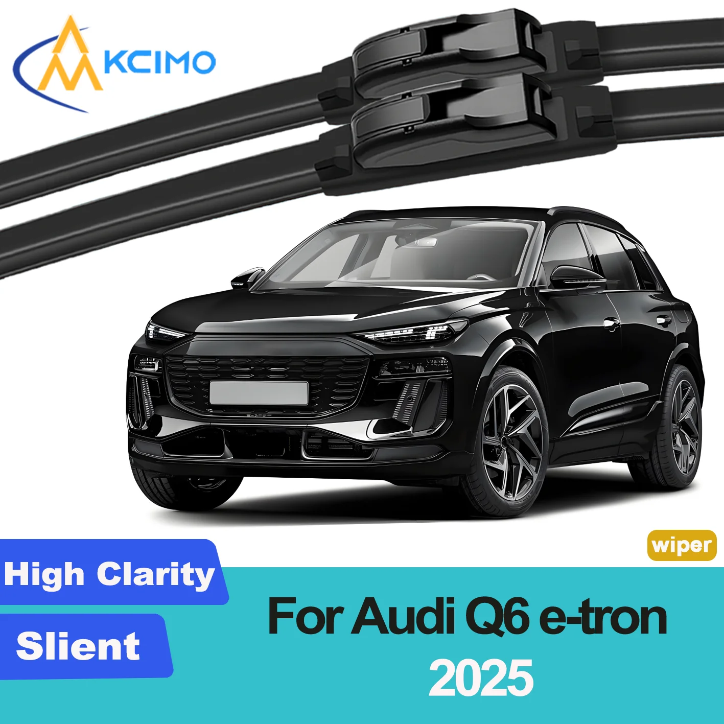 

KCIMO 2PCS New Front Windshield Wiper Blade for Audi Q6 e-tron 2025 Front Windshield Auto Wipers Blade Accessories 2025 Year