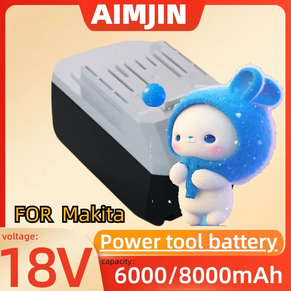

For Makita18V 6000/ 8000mAh Rechargeable Lithium Battery BL1813G BL1820G Replace BL1840G BL1811G HP457D