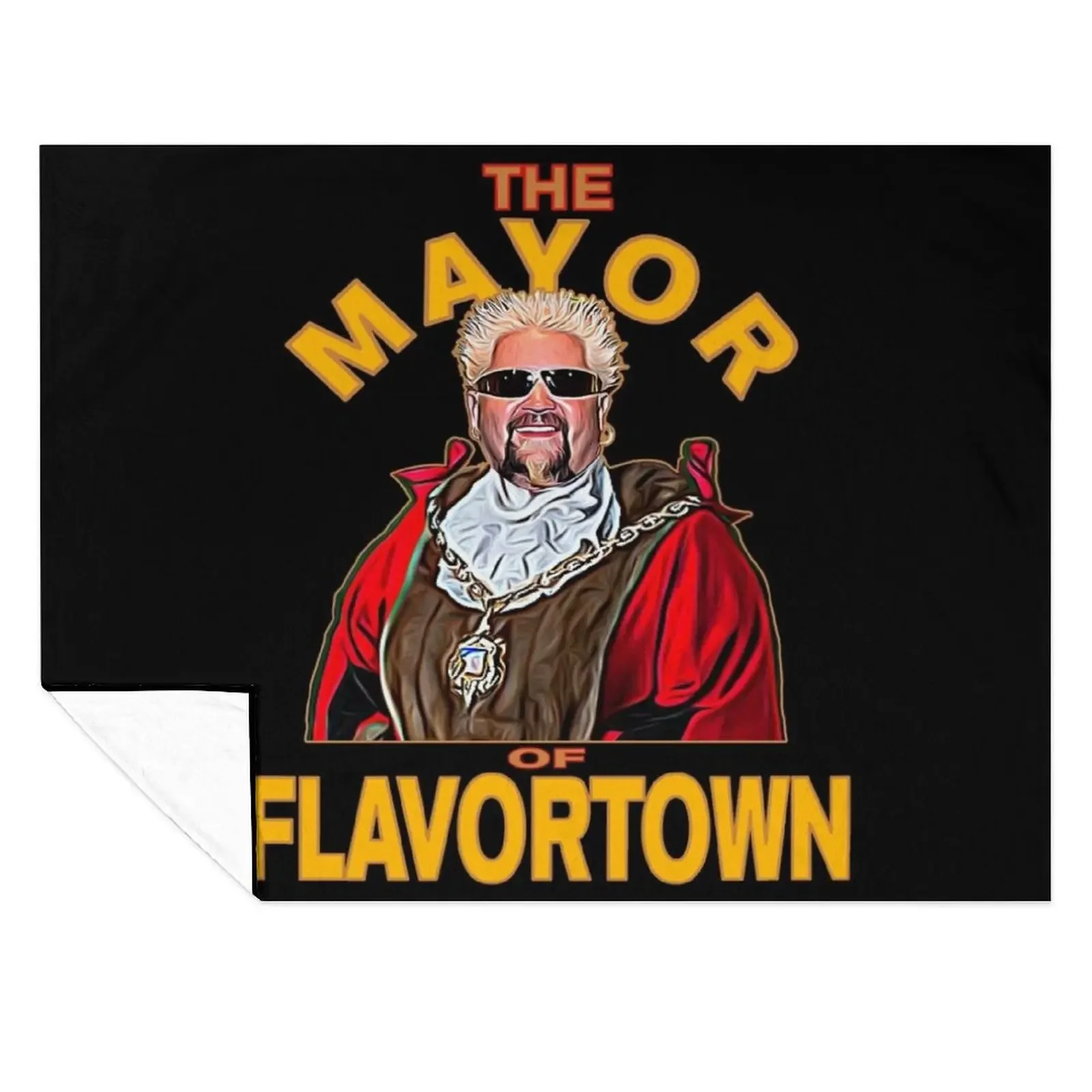 

New Guy Fieri Fans Mayor of Flavortown Throw Blanket Sofas Hair Flannels Soft Beds Blankets